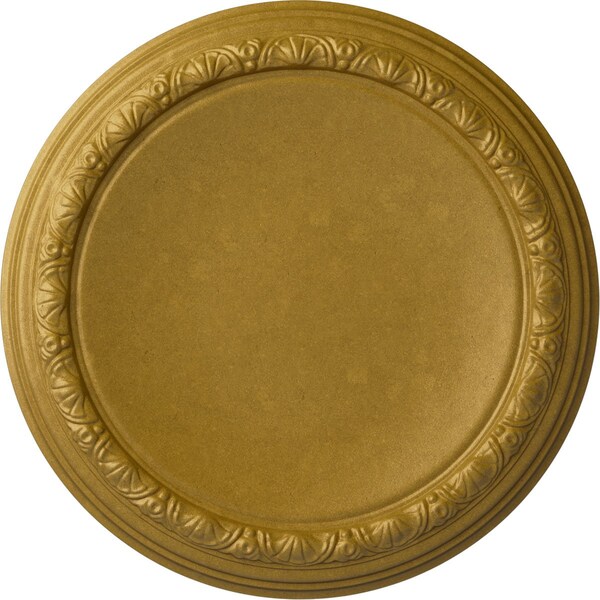 Ekena Millwork Carlsbad Ceiling Medallion (Fits Canopies up to 14 1/4"), 19 1/2"OD x 1 3/4"P, Pharaohs Gold CM19CAPGS - main